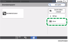 Abbildung Bedienfeld-Display