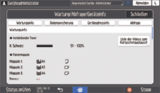 Abbildung Bedienfeld-Display