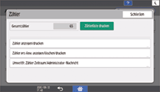 Abbildung Bedienfeld-Display