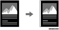 Illustration of three edges full bleed