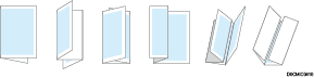 Illustration of folding coped sheets