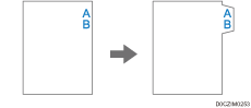 Illustration of Copying onto tab stock