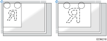 Illustration of original orientation that specifies Top 2 as the staple or punch position