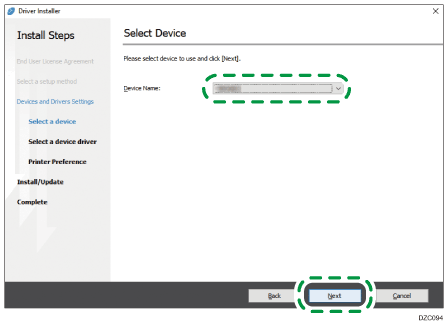 Driver screen illustration