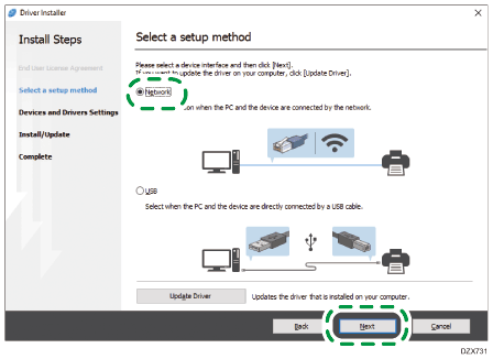 Driver installer illustration