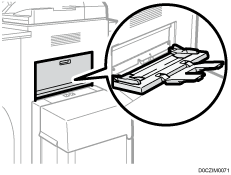 Bypass tray illustration