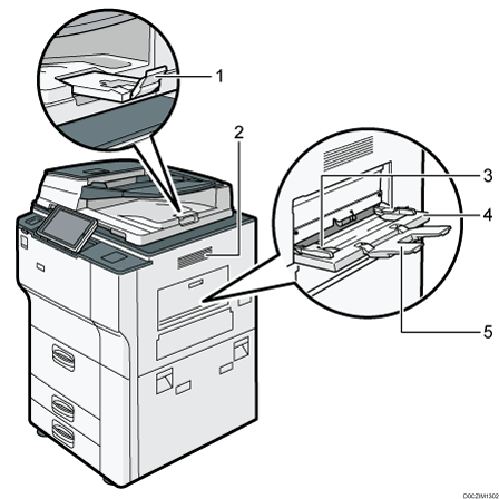 Main unit illustration numbered callout illustration