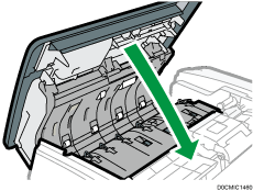 One-pass duplex scanning ADF illustration