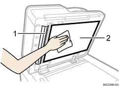 One-pass duplex scanning ADF illustration numbered callout illustration