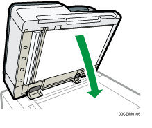 One-pass duplex scanning ADF illustration numbered callout illustration