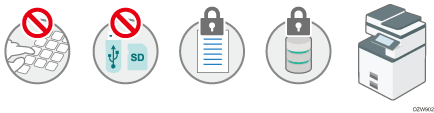 Illustration of taking measures to prevent security threats