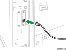 Gigabit Ethernet port illustration numbered callout illustration