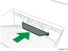 Z-fold support tray illustration