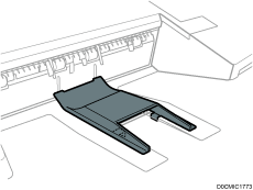 Z-fold support tray 2 illustration