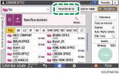 Ilustración de la pantalla del panel de mandos