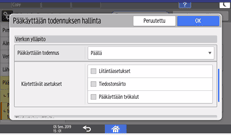 Käyttöpaneelin näyttö