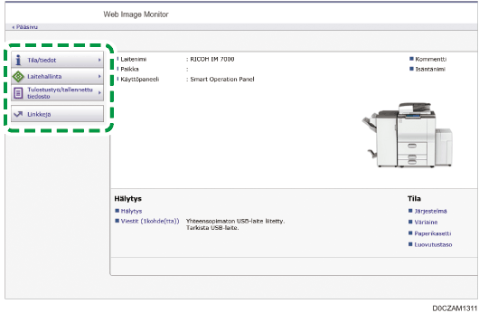 Selaimen näytön kuva