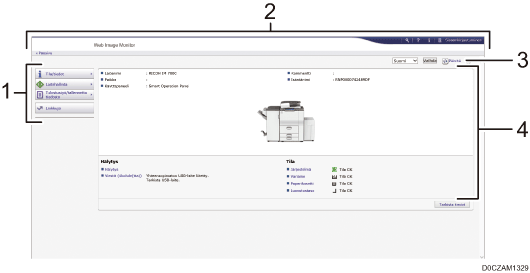 Numeroitu selaimen näytön kuva