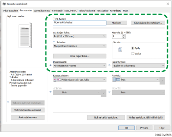 Kuva ohjaimen näytöstä