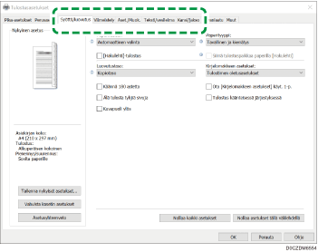 Kuva ohjaimen näytöstä