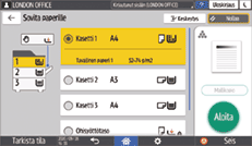 Käyttöpaneelin näyttö