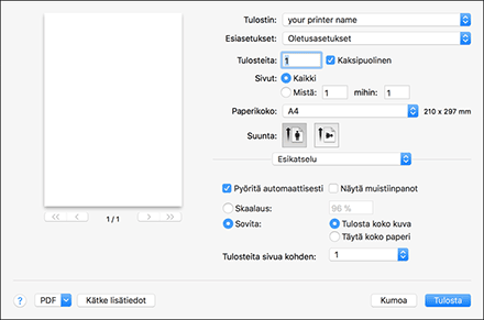 Kuva ohjaimen näytöstä