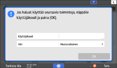 Käyttöpaneelin näyttö