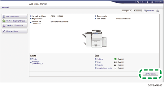 Illustration de l’écran du navigateur Web
