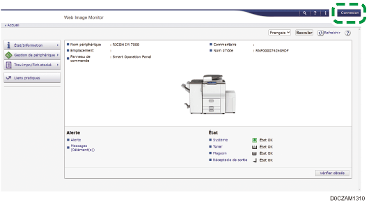 Illustration de l’écran du navigateur Web