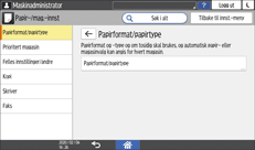 Illustrasjon av betjeningspanelet