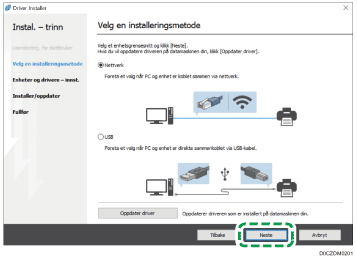 Illustrasjon av driverinstallasjon