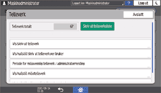 Illustrasjon av betjeningspanelet