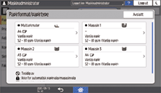 Illustrasjon av betjeningspanelet