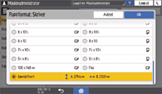 Illustrasjon av betjeningspanelet