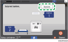 Afbeelding van bedieningspaneel