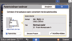 Afbeelding van bedieningspaneel