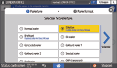 Afbeelding van bedieningspaneel