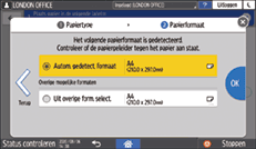 Afbeelding van bedieningspaneel