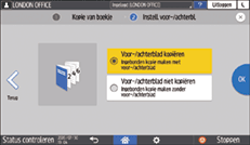 Afbeelding van bedieningspaneel