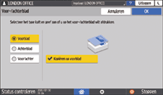 Afbeelding van bedieningspaneel