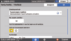 Afbeelding van bedieningspaneel