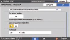 Afbeelding van bedieningspaneel