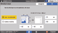 Afbeelding van bedieningspaneel