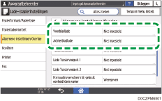 Afbeelding van bedieningspaneel