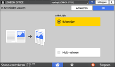 Afbeelding van bedieningspaneel