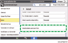 Afbeelding van bedieningspaneel