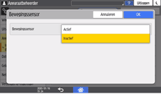 Afbeelding van bedieningspaneel