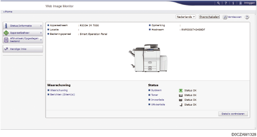 Afbeelding internetbrowserscherm
