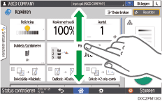 Afbeelding van bedieningspaneel