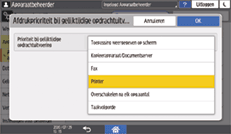 Afbeelding van bedieningspaneel
